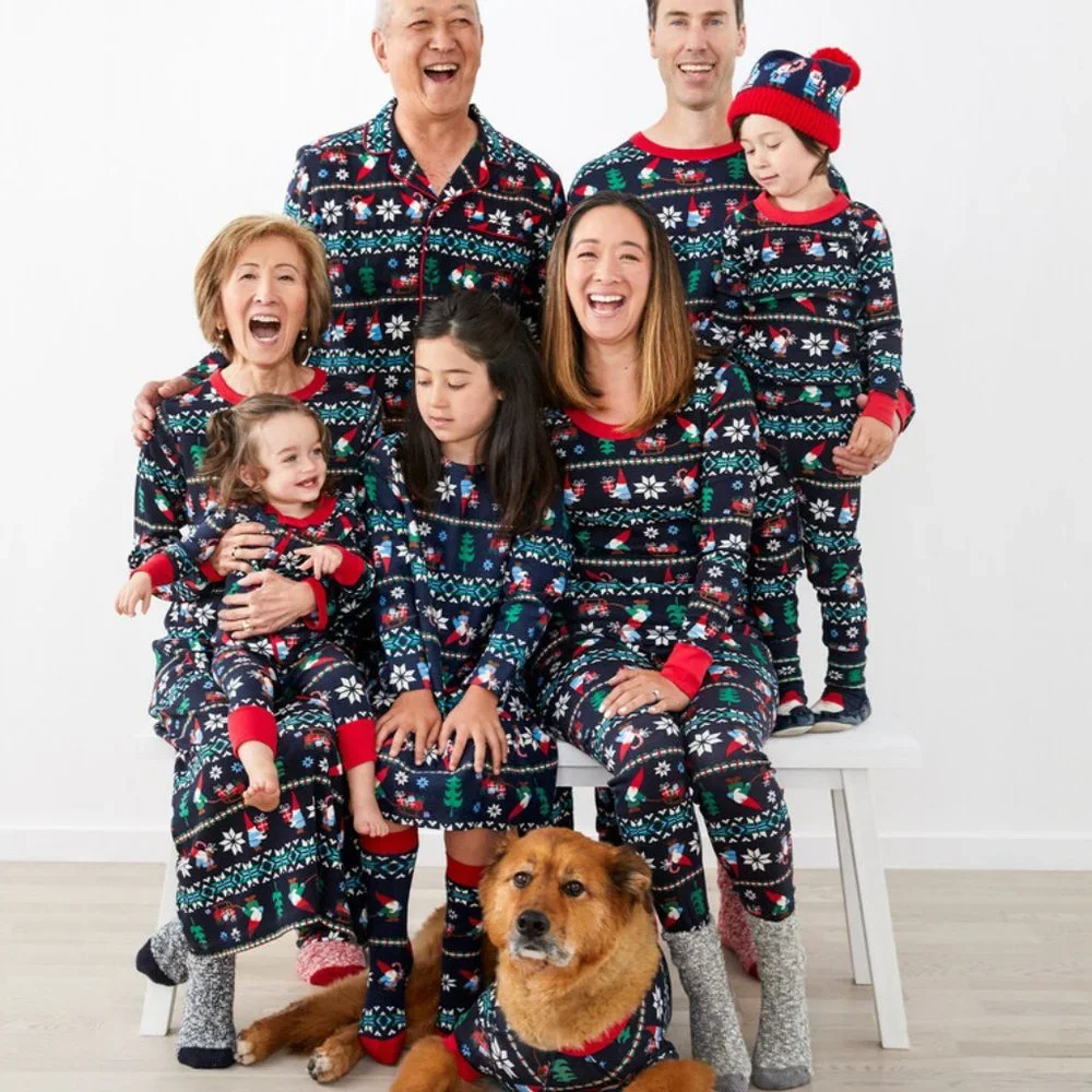 Hanna Andersson | Long John Pajama Top, Fair Isle Gnome,‎ Sz. 14